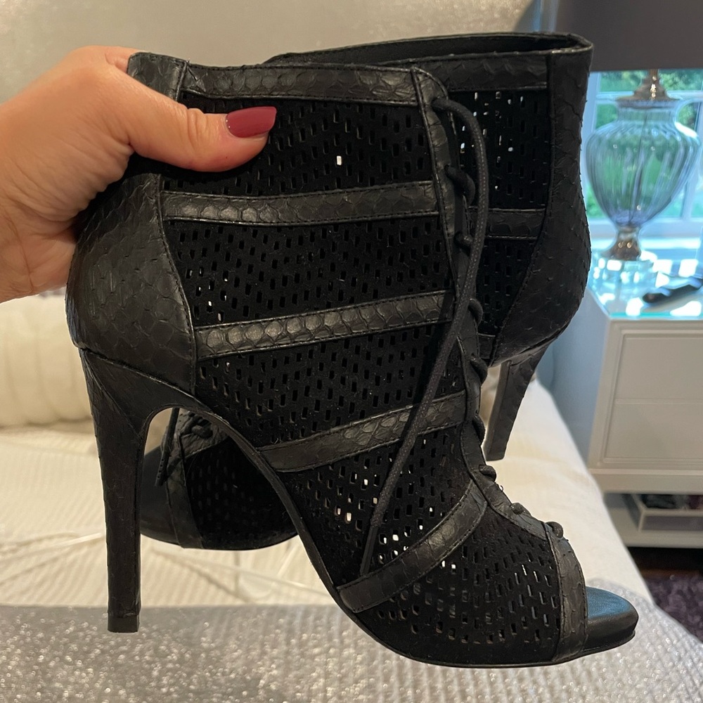 Joie Black lace booties. Size 6. Never worn